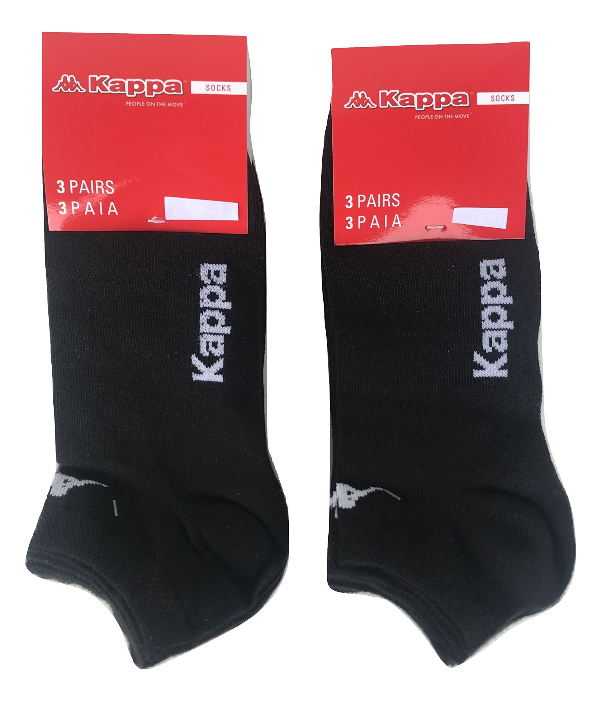 Kappa 6 paia calzini, calzini fantasmini invisibili,calzini sneakers in cotone,modello unisex, vari assortimenti - Home Shopping Italia 