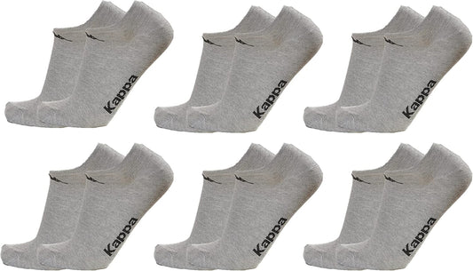 Kappa 6 paia calzini fantasmini invisibili sneakers in cotone modello unisex vari assortimenti.